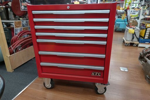 【引取限定】KTC　EKW-1007R　ローラーキャビネット　7段引き出し　740ｘ470ｘ910【ハンズクラフト安佐北店】