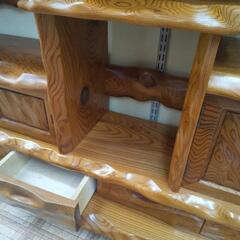 天然木飾り棚 高く買取るゾウ八幡西店