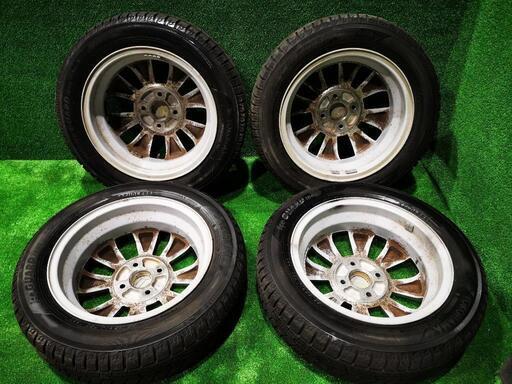 売約済】155/65r14 スタッドレスタイヤホイールセット スズキ