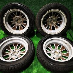売約済】155/65r14 スタッドレスタイヤホイールセット スズキ純正 