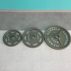 【☆大特価☆】美品！IVANKOオリンピックプレート6枚セット(オリンピックカラー付)　10kg×2枚・15kg×2枚・20kg×2枚　