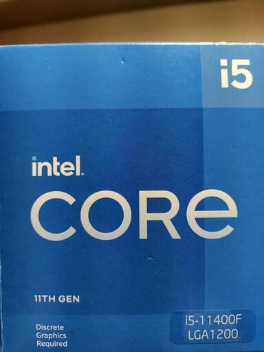 Core i5 11400F 11世代CPU　美品