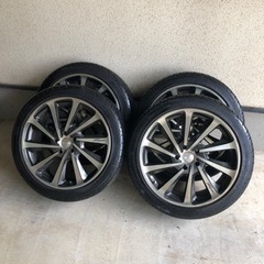 値下げ中11/19 19インチ　タイヤ（ほぼ新品）　ホイール　ロクサーニテンペストタービン