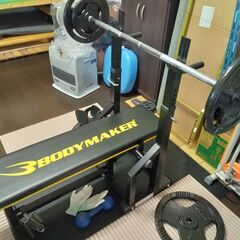 ボディメーカー　バーベルセット　使用５回　程度良好！