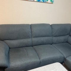 中古☆ニトリ ソファ 3〜4人掛け+布用テキスタイルケアキット