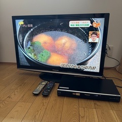 【ネット決済】パナソニック37型液晶テレビ　ブルーレイレコーダー...