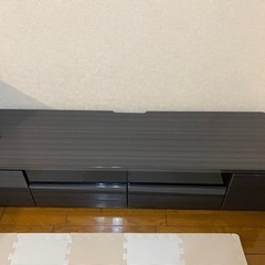 RUSHテレビボード　幅約160センチ　ブラック