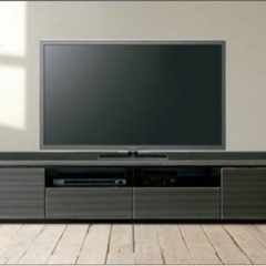 RUSHテレビボード　幅約160センチ　ブラック