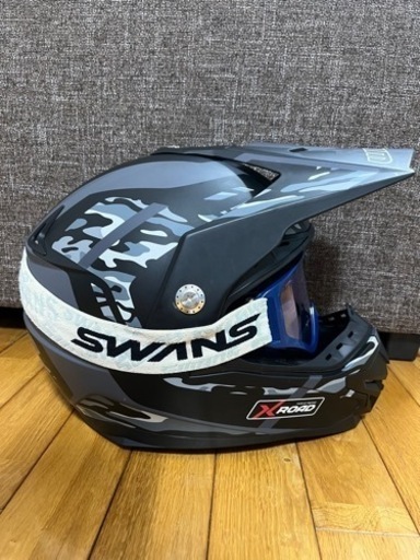 wins XRoad Mサイズ　SWANSゴーグル付き ヘルメット　フルフェイス