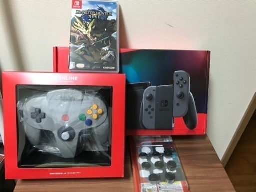 NintendoSwitch＋64コントローラー＋モンスターハンターライズ＋エクストラパッドSW