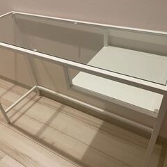【11/3引き取り限定】IKEA ヴィットショー ガラステーブル...