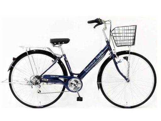 **決まりました**購入したばかりの未使用、走行０m　タウンサイクル　27インチ　6速　紺色