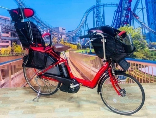 Ⅱ4391 良好長生きバッテリー4.3A 26インチ　子供乗せ電動自転車　格安