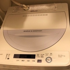 シャープ 5kg 洗濯機 