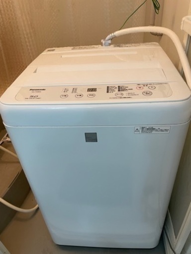 2019年製パナソニック 5．0kg全自動洗濯機 keyword キーワードホワイト NA-F50BE6-KW
