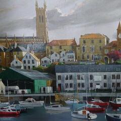 油絵　50号　『水浜静閑』 油絵 50号 『水浜静閑』