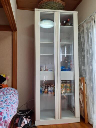 白の大型多目的収納シェルフ  値下げしてます