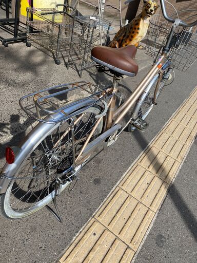 リサイクルショップどりーむ荒田店No.399　自転車　LEDライト付き！　6段ギア付き！カギ付き！