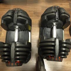 【即決限定】可変式ダンベル40ｷﾛ×2　筋力トレーニング一式