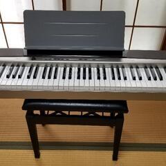 電子ピアノ(CASIO PX-120DK)専用スタンドと椅子とペ...