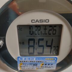 小型卓上電波時計　温度表示付　カシオ製　新品　※売却済〆切