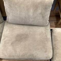 3人掛けソファー　オットマン付　MOMO natural オリーブ×ナチュラル