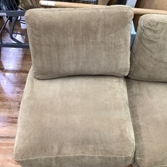 3人掛けソファー　オットマン付　MOMO natural オリーブ×ナチュラル