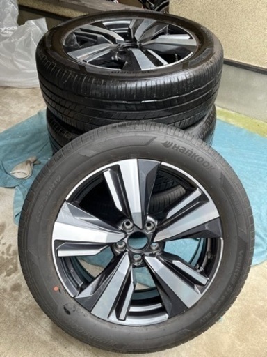 日産エクストレイル純正 19インチタイヤ＆ホイール235/55R19 21年製造タイヤ 溝8〜９分
