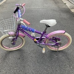 自転車　子供用　18インチ　DUARRY GIRL パープル
