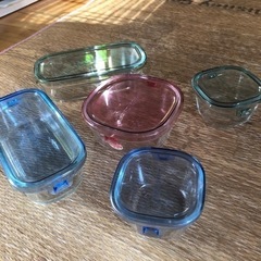 【美品】iwaki　ガラス保存容器5点セット