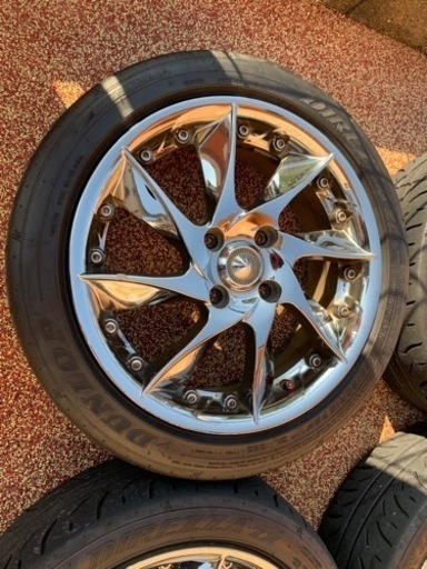 RAYS グリフォニー　メッキ　ダンロップ　165/50R15 軽自動車 RAYS グリフォニー メッキ ダンロップ 165/50R15 軽自動車 【公式通販】
