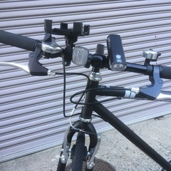 使用2回】アサヒサイクル クロスバイク無地 ブラック