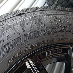 スタッドレス、ホイール4本セット、3ヶ月使用、バリ山、ハイエースに