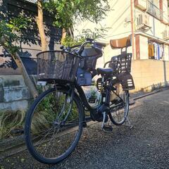 メンテ済電動自転車/子乗せ/取り外し可/3人乗り