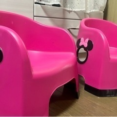 子供用のミニーちゃんの椅子 2脚（日本製）