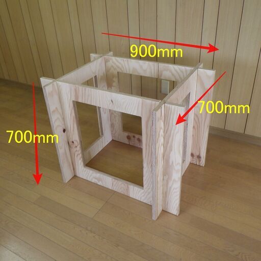 12/18 値下しました　24㎜針葉樹合板製　組み立て式の作業台　2台限定の超格安出品　お引き取り専用