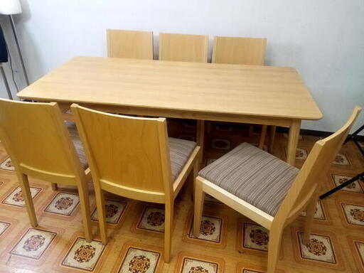 東谷 ROOM ESSENCE 6人掛け ダイニングテーブル 木製テーブル 天然木 リビングテーブル 食卓テーブル