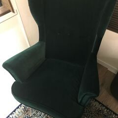 IKEA STRANDMON  イケア ストランドモン 一人掛けソファ ダークグリーン