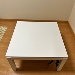【決定済】☆ホワイト一色のこたつ テーブル☆