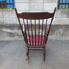 ロッキングチェア ビンテージ 椅子 スタッズ レザー ￥32,780税込