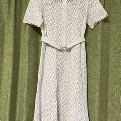 👗白サマーニットワンピース お仕立て品👗