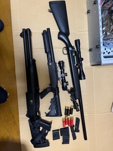 エアガン　東京マルイ　VSR10+m870+m3 マガジン　マルゼン