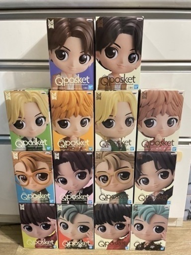 TinyTAN BTS Ｑposket ABカラーコンプセット（14体）【値下げ交渉可】