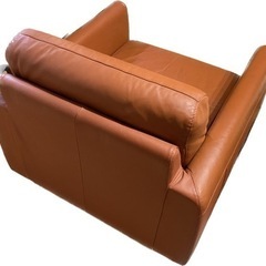 美品1人掛けレザーソファ