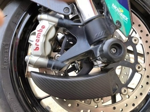 【取引可能】汎用 カーボンブレーキエアダクト　綾織艶有　チタンナット付き