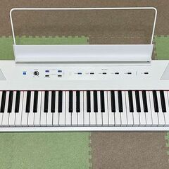 【ネット決済】電子ピアノ 88鍵盤 ホワイト 電池駆動 スピーカー内蔵