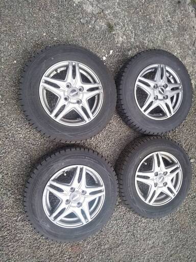 ★9分山★ ダンロップWINTER MAXX WM01 145/80R13　スタッドレスタイヤホイールセット