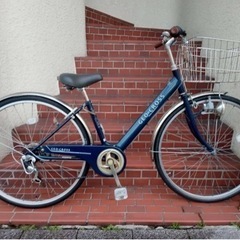 27インチ自転車】6段変速付き チェーン、前タイヤ新品❗️若林自転車 