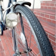 27インチ自転車】6段変速付き チェーン、前タイヤ新品❗️若林自転車 