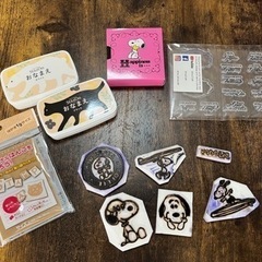 スヌーピー  スタンプセット　ステイズオン